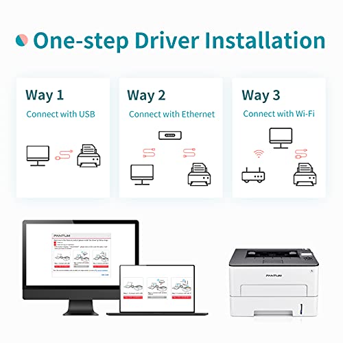 Monochrome Small Laser Printer Black and White Laser Printer Wireless