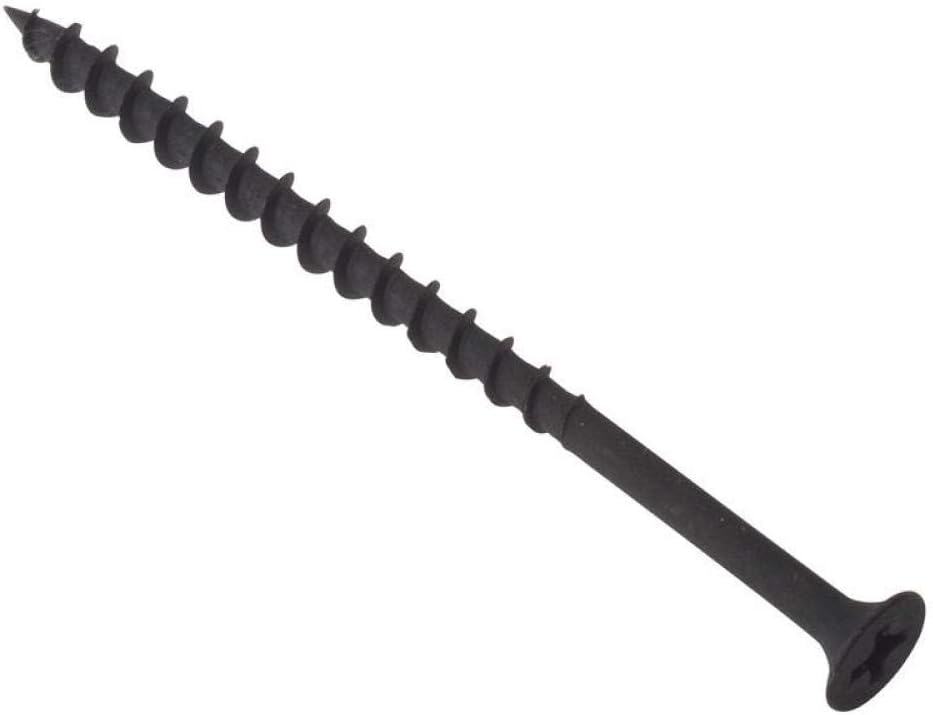 ForgeFix Drywall Screws Coarse Thread 4.2 x 100mm Black Phosphate Box 100