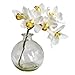 Nearly Natural Cymbidium with Vase Silk Flower Arrangement (Set of 3)