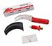 Watermelon Slicer Melon Cutter Knife - Stainless Steel Melon Slicer Watermelon Cutting Server With Nonslip Handle - Tongs Set With Strawberry Huller, Blade Cover - Easy Slice Fruit Kitchen Tool