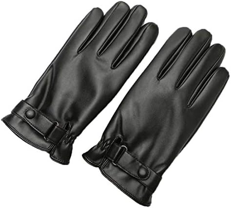 Yingniao Men's Touchscreen Texting Winter Leather Dress Driving Gloves Warm Fleece Lining