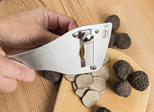 Sanelli, SAN-SLICE Truffle Cutter, Professional Cutter with Cutting Regulator, Satin Finish, Smooth Blade, Stainless Steel