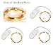 Pack of 3 LED Moon Lights 20 Micro Starry LEDs on Copper Extra Thin Copper Wire, 2 x CR2032 Batteries Required and Included, 3.5 Ft (1m) for DIY Wedding Centerpiece or Table Decorations (Warm White)