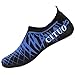 CIOR Men and Women Barefoot Skin Aqua Shoes Anti-Slip Multifunctional Water Shoes for Beach Pool Surf Yoga Exercise,CT1605,Blue,42.43