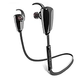 Bluetooth Earbuds, CellBee WAVE Series Wireless Headphones Headsets with Built in Mic, Sports Kits, Stereo Heavy Bass Sounds Effects - Jet Black