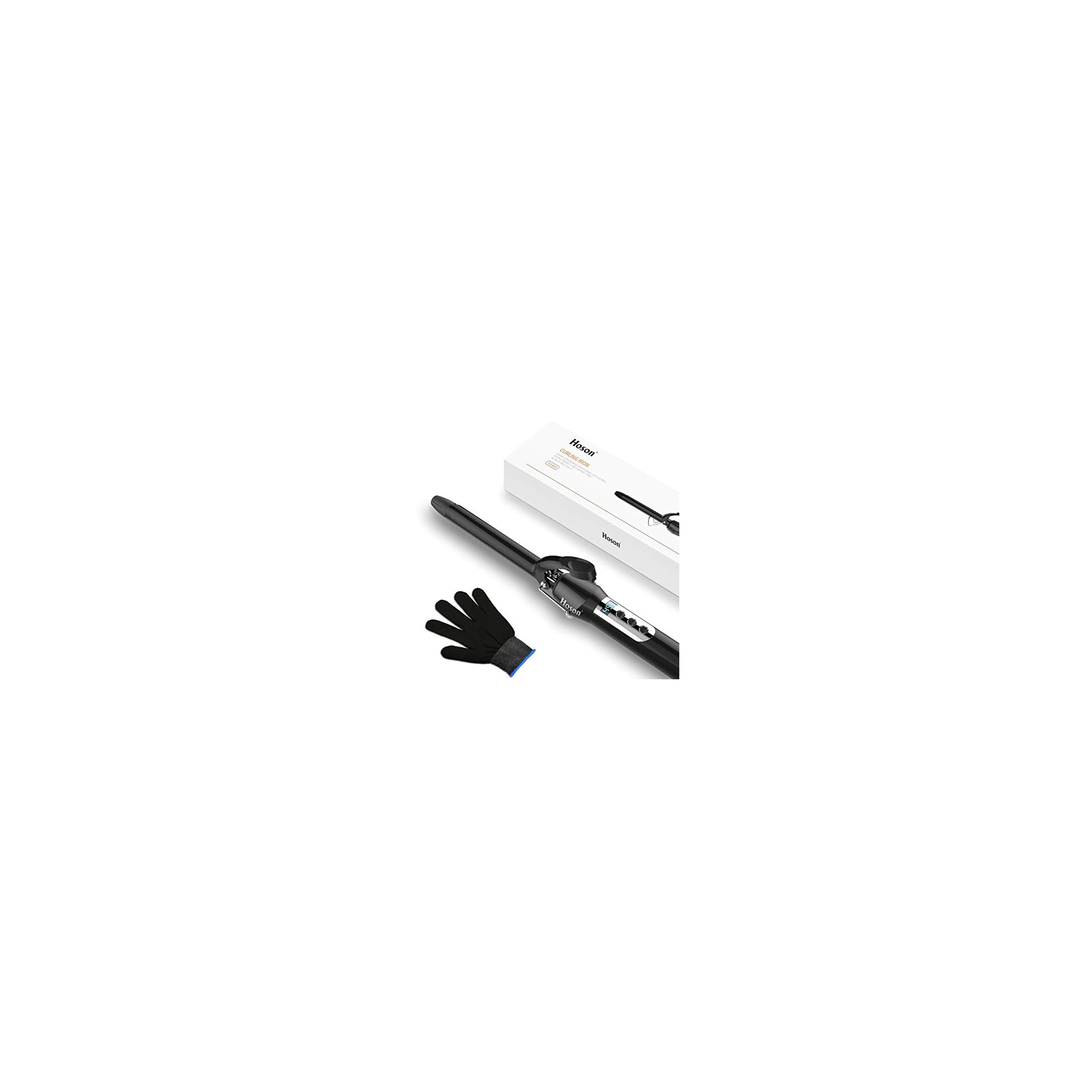 Hoson 3/4 Inch Curling Iron for Short Hair, Long Barrel Curling Irons ...