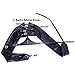 Black Leather Exposed Nipples Bra,Arm Restraints Sleeve,Adult Slave Training Dog Collars,for Couples BDSM Sexual Life (Pulling Rope & Padlock 7 Pieces)
