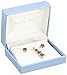 Amazon Collection 18k Yellow Gold Plated Sterling Silver Gemstone Journey Pendant Necklace and Stud Earrings Set
