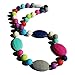 Baby and Mommy Beads Food Silicone Teething,Premium BPA-free 100% Food Grade Nursing Rainbow Beads Giraffe