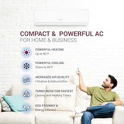DELLA Vita Series 12000 BTU Mini Split AC 21 SEER2