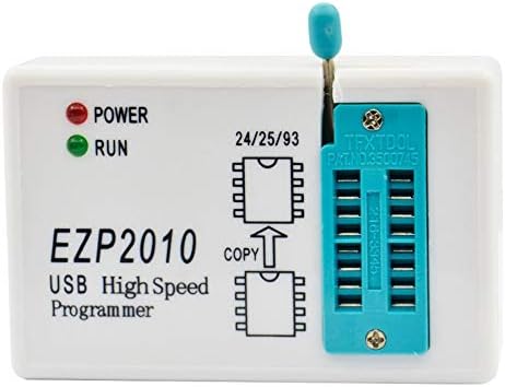 EZP2010 high-speed USB SPI Programmer support24 25 93 EEPROM 25 flash bios chip + SOIC8 SOP8 Test Clip(white)