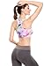 Ekouaer Womens Printed Sports Bra Medium Support Racerback Push up Bra