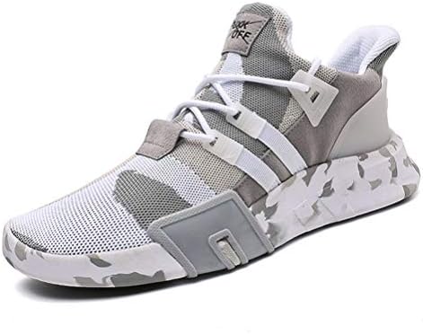Men Running Shoes Spring Summer Fly Weaving Sport Trainers Damping Thick Bottom Anti Slip Breathable Sneakers for Male
