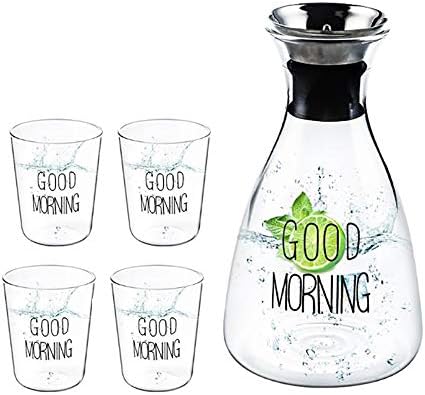 Freshvine Glass Teapot 1700ml with 4 Cups