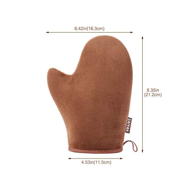 GAIYAH Self Tanning Mitt Tan Mitt - Double Sided Fake Tan Mitt Self Tan Mitt With Thumb Ultra Soft Tanning Mit