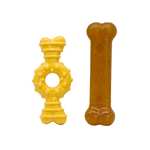 Nylabone Puppy Chew Chicken Puppy Toy Twin Pack, X-Small