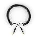 KabelDirekt – (25 feet) 3.5mm Male to 3.5mm Male Stereo Audio Cable Coiled- Pro Series