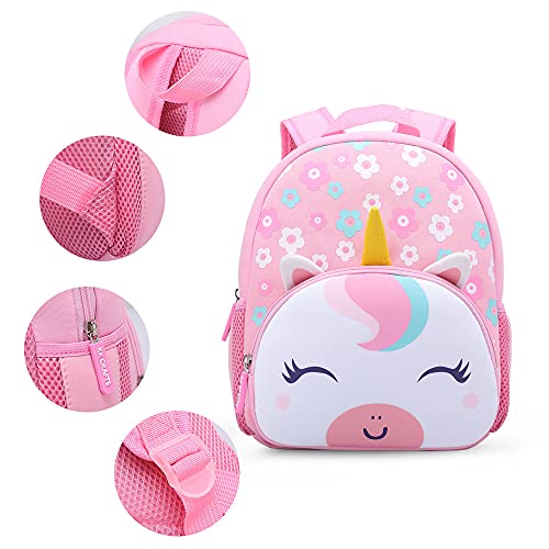 KK CRAFTS Toddler Backpack, Waterproof Preschool Backpack, 3D Cute