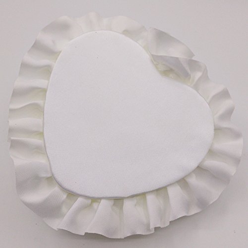 Arlai Wedding Ring Bearer Pillow Heart Box With Ribbon Pearl Rhinestone For Wedding Supplies Gift (pack of 1)