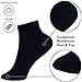 Alpine Swiss Mens 8 Pack Cotton Ankle Socks Athletic Performance Cushioned Socks Shoe Size 6-12 BLK