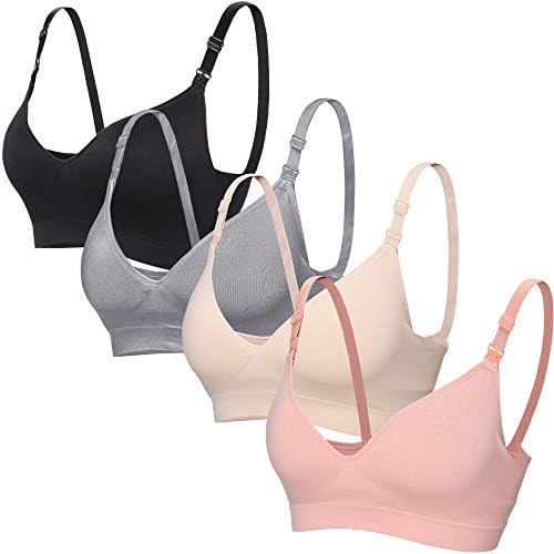 COOSHCO BAOMOSI Women's Seamless Nursing Maternity Bra Push Up Comfort Sleeping Breastfeeding Bralette