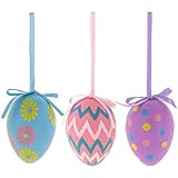 Pastel Patterned Egg Ornaments ~ Decorative Easter Eggs ~ 12 count