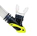 WACOOL Professional Snorkeling Snorkel Diving Scuba Package Set with Anti-Fog Coated Glass Purge Valve and Anti-Splash Silicon Mouth Piece for Men Women (Adults,Yellow)