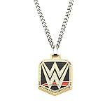 WWE Logo Pendant Stainless Steel Necklace