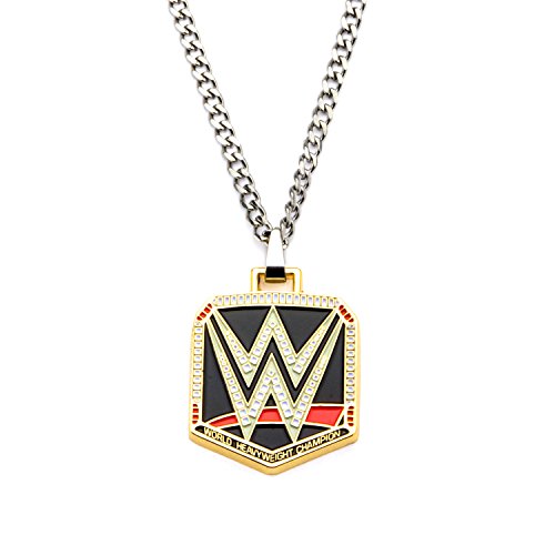 WWE Logo Pendant Stainless Steel Necklace