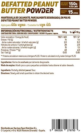HSN Foods Mantequilla de Cacahuete en Polvo 100% Natural Peanut ...