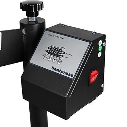 OrangeA Heat Press 5 in 1 Swing Away Heat Press Machine 1400W Hat Press 15X12Inch Heat Platen Multifunction Hat Mug Plate Cap (5 in 1 12X15Inch) - Image 7