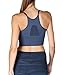 Fittin Padded Sports Bra High Impact Support with Wide Underband for Yoga Workout Fitness Gym Jogging 3-Pack Black Grey Blue L