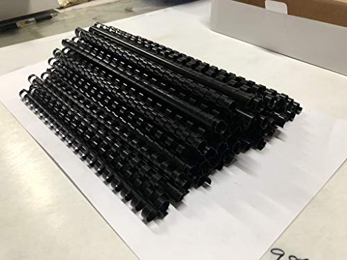 BNC 19 Rings Plastic Letter Size Binding Comb Pack of 100 Size:10mm (3/8")