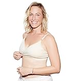 The Dairy Fairy Arden- All-in-One Nursing and Hands-Free Pumping Bra, NAKED Cream, Small