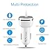 Moto Z / Moto Z Droid / Moto Z Play / Moto Z Force Car Charger, AnoKe USB-C 3.4A / 17W Rapid Dual Quick Car Charger Adapter with Coiled USB Cable For Motorola Type C Car Charger - White