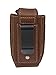 New Barsony Brown Leather Single Magazine Pouch for Mini/Small 22 25 32 380