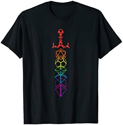 Nerdy Dice Sword for RPG Gamers Shirt