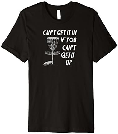 Mens Can't get it in if you cant get it up Disc golf apparel Large Black