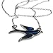 Best Handcrafted Blue Green Abalone Paua Bird Pendant Silver Mood Necklace Jewelry Gift for Women Girls
