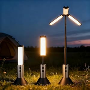 CLEAYODO 電気ランタン LEDキャンプライト 懐中電灯 ポータブルキャンプライト LEDランタン