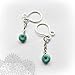 Fake Nipple Rings Clit Clamp Solid Sterling Silver Turquoise Body Jewelry