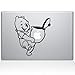 Pooh Honey Macbook Vinyl Sticker Laptop Skin