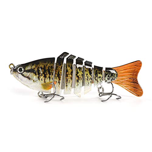 xiangen Fishing Bait Bass Multi-Joint Slow Hard Bait Fishing Gear Kit Simulation Bionic Freshwater Road Sub-Bait 4Pcs - Thumbnail 4