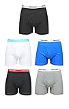 GRAT.UNIC Boys 5-Pack Cotton Classic Boxers Briefs Shorts with Sexy Pouch S~XXL