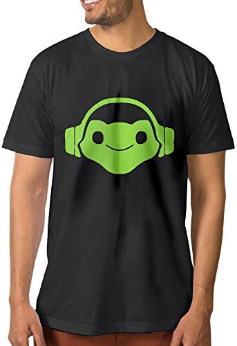 SUEPER Men's OverLucio Video Game Hero Active Shirt Short Sleeve Tees Black 3X