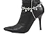 TrendyFashionJewelry TFJ Women Band Boot Silver Metal Chain Bracelet Turquoise Blue Bead Shoe Feathers Charms