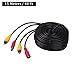HitCar RCA Plug DC 2.1 5.5 MM Power Video AV Extension Cord Cable for CCTV Security Car Tuck Bus Trailer Reverse Parking Reverse Camera 15 Meters 59ft