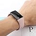 Pedfsy Band Compatible Fitbit Charge 3 & Charge 3 SE, Soft Silicone Strap Replacement Sport Wristband Bracelet for Fitbit Charge 3 Watch, Small, Sand Pink