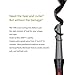 FARI Travel Mini Hair Curling Iron Wand with Ceramic Tourmaline Coating, Dual Voltage Fast Heating Barrel Creates Salon Grade Wavy in Minutes, Heat Resistant Glove and Travel Pouch Included, Black