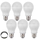 LEDMO (6 Pack) E26 7W LED Bulbs, 60W Incandescent Bulbs Equivalent, White 6000k, 630LM, LED Light Bulbs